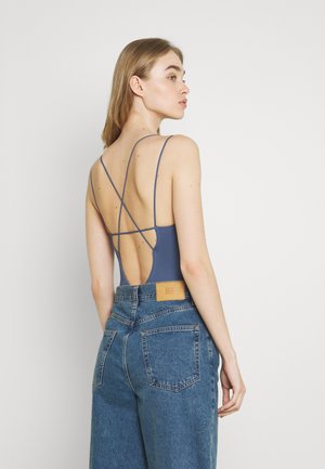 STRAPPY BUNGEE BODY THONG STRAP - Top - navy