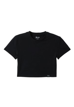 UTOPJA, MOCHA CROP T-SHIRT - Camiseta básica - black