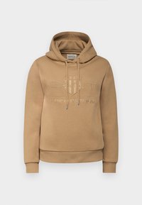TONAL SHIELD HOODIE - Felpa con cappuccio - camel