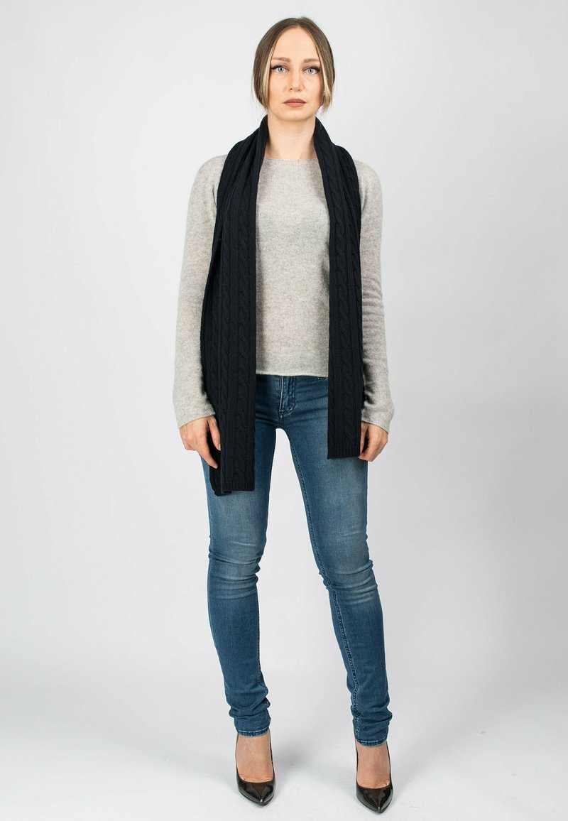 Dalle Piane Cashmere BRAIDED - Sciarpa - blu