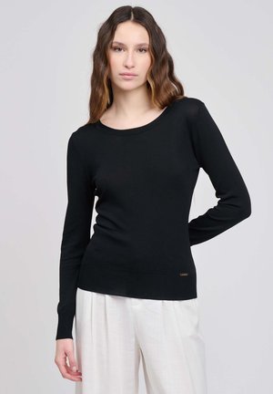 PULLOVER BASIC LINE CREW NECK - Maglione - black