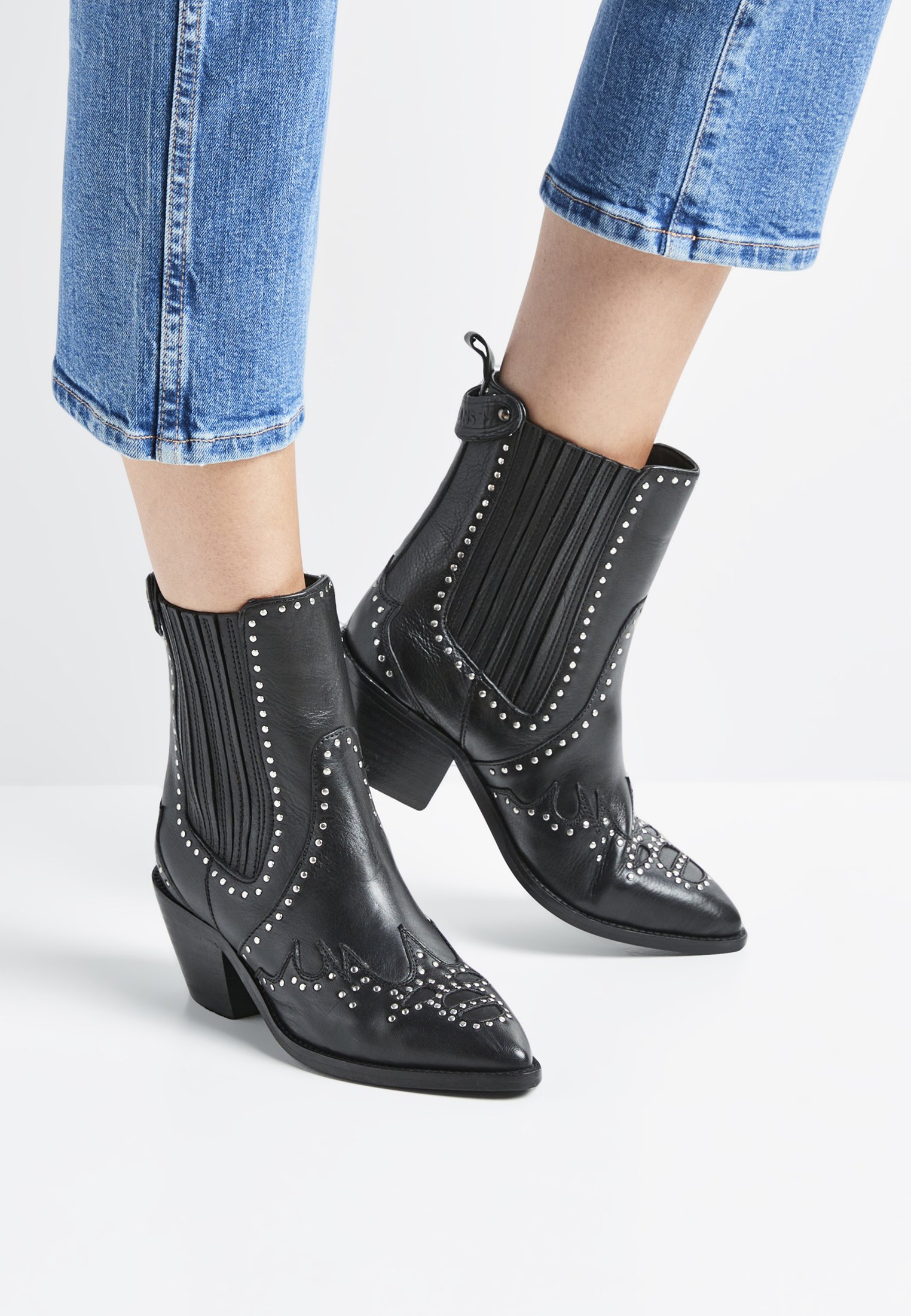 Pepe Jeans WESTERN W STUDS - camperos - black/negro Zalando.es