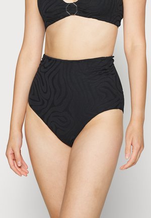 SECOND WAVE HIGH WAIST PANT - Bikini bottoms - black