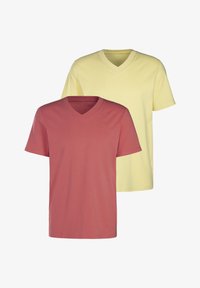 Unselected, koralle/gelb