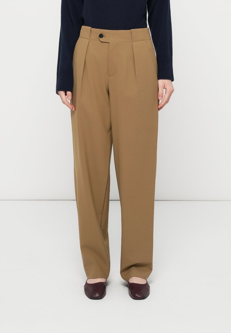 closed Broek beige mêleerd