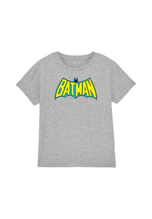 Cotton Soul, BATMAN WINTAGE BATMAN LOGO UNISEX - T-Shirt print - mottled light grey