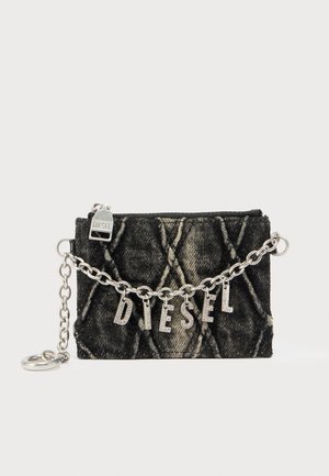 CARD HOLDER WITH CHAIN - Plånbok - black denim