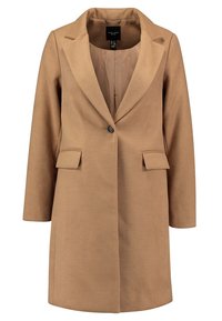 Blazer lungo in tessuto morbido, con rever a punta, chiusura con un bottone e due tasche frontali. Interno foderato.