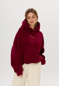 MIRONS Felpa con cappuccio - bordeaux
