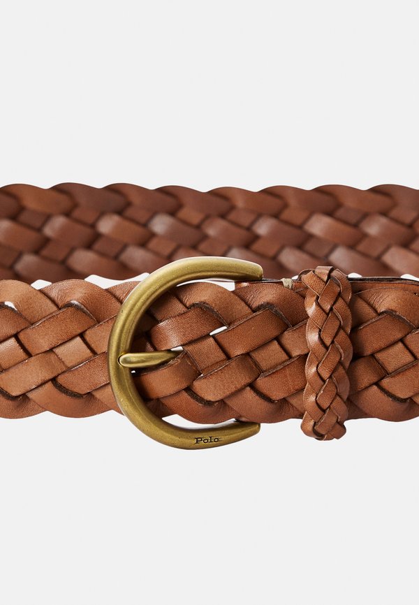 BRAIDED CALFSKIN BELT - Belt - cuoio2