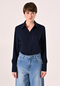 SCATOLETTA - Camicia - navy blue plain