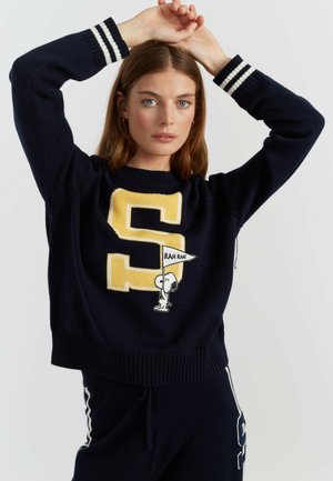SWEATERS SNOOPY VARSITY SWEATER - Maglione - navy