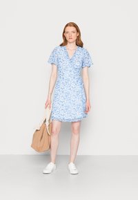 Anna Field Vestido de dia - white/blue/multi coloured