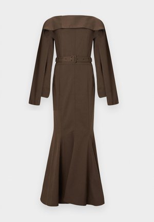 Maxi ruha - khaki brown