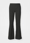 ONLMARLEY LIFE MW HB STR FLARED PANT - Püksid - dark grey melange/tannin