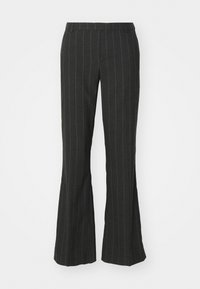 ONLMARLEY LIFE MW HB STR FLARED PANT - Trousers - dark grey melange/tannin
