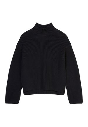 Marc O'Polo TURTLENECK LOOSE AUS HEAVY WEIGHT  - Strickpullover - deep night blue