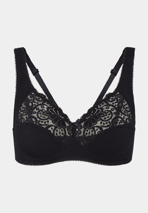 GEORGINA NON PADDED - Liemenėlė su trikampio formos kaušeliais - black