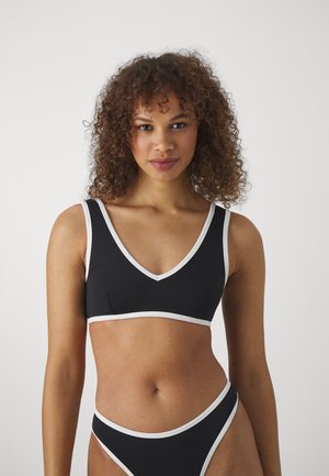 Good American VARSITY SUPPORT - Haut de bikini - black