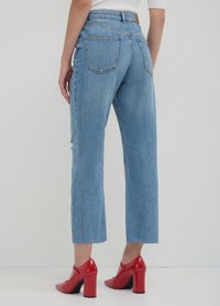 Calliope CROPPED  - Jeans a sigaretta - blu