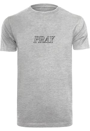 PRAY HANDS - T-Shirt print - heather grey