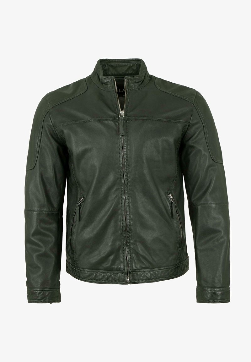 Lederjacken24 Lederjacke - dunkelgrün