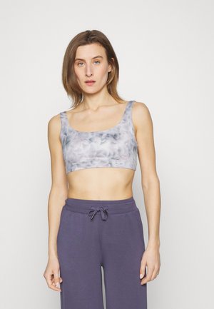 Athleta EXHALE BRA A-C - Brassières de sport à maintien léger - hera abstract grey
