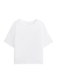 BOXY SHORT-SLEEVED  - T-shirt - bas - white