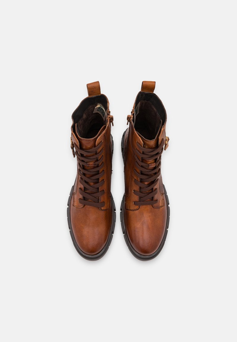 Bugatti FIONA - Botines con cordones - cognac/coñac