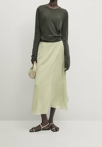 Massimo Dutti Strickpullover - dark green