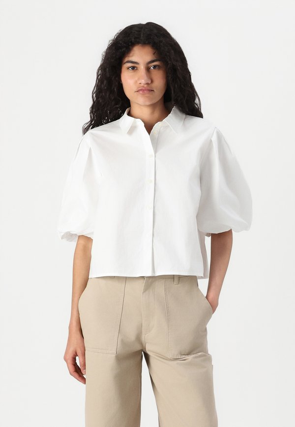 ONLTIELLA PUFF SHIRT - Button-down blouse - cloud dancer4