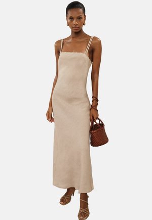 REGULAR FIT-ROXANNE DOUBLE-STRAP SLIP - Maxi šaty - neutral