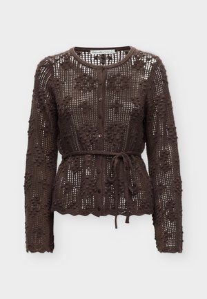 Abercrombie & Fitch, BOBBLE STITCH CARDIGAN  - Gilet - brown