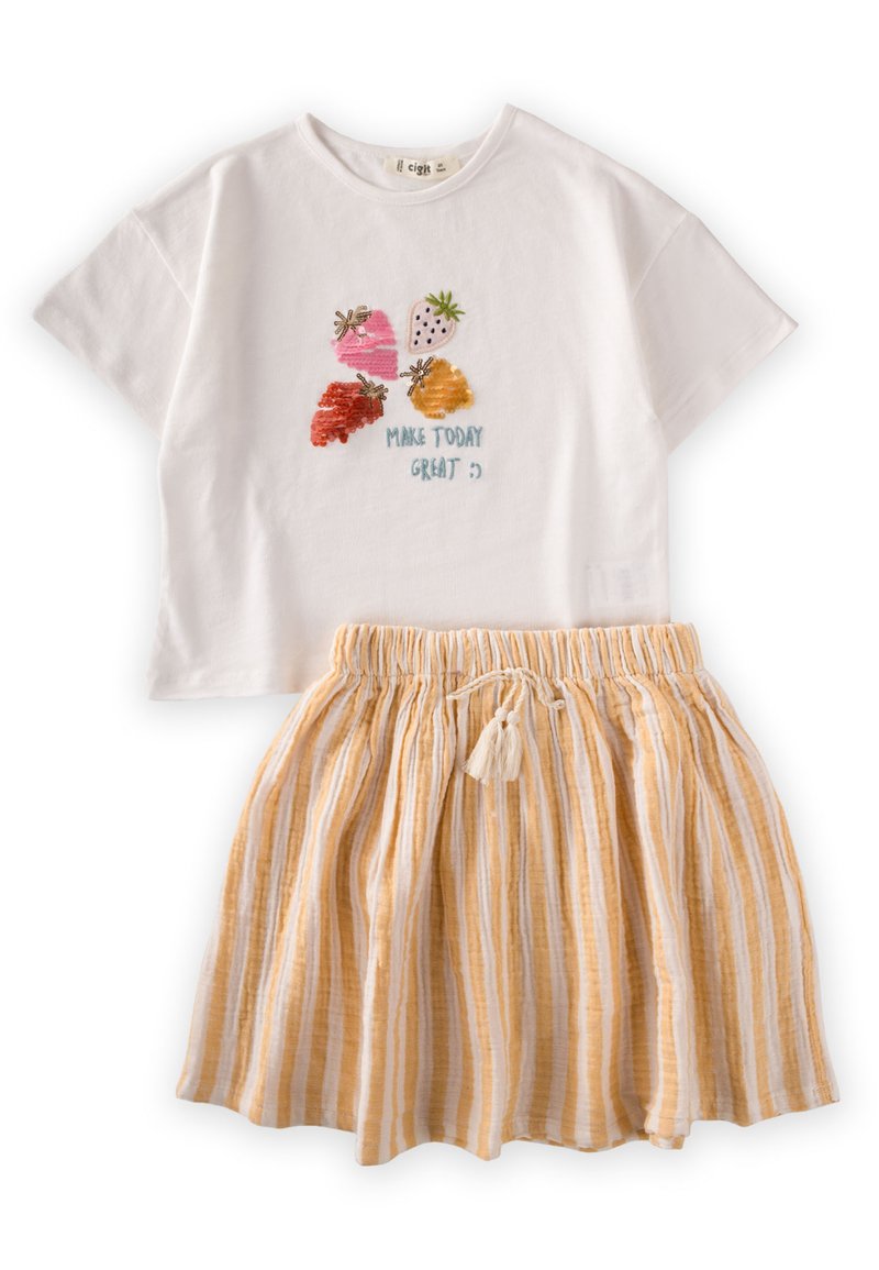 Cigit SET - Trapecinis sijonas - off white