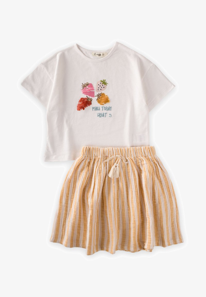Cigit SET - Trapecinis sijonas - off white