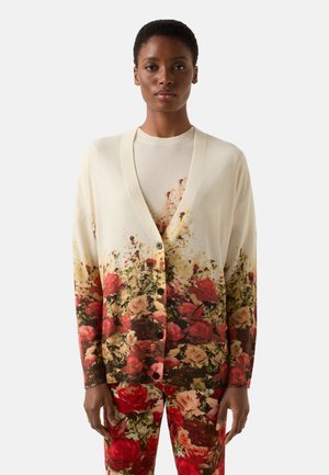 Strickjacke - sand rot