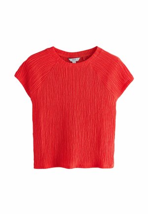 Next, RAGLAN SHORT SLEEVE TEXTURED - T-shirt print - red