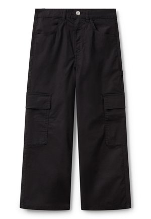 WIDE FIT - Cargo trousers - black