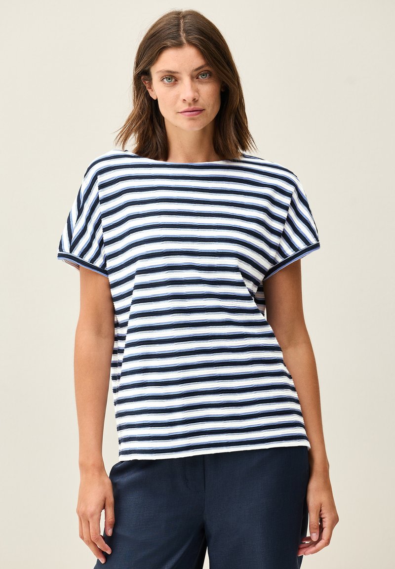 Cecil - Print T-shirt - blau, Enlarge