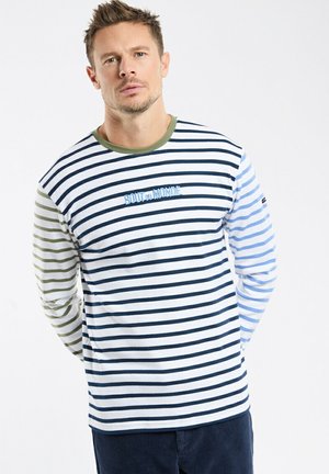 BDM  - T-shirt à manches longues - blanc blu cupo bleuet military