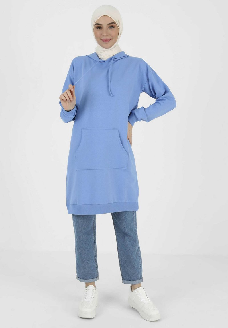 Modanisa Blue Modanisa Kapuzenpullover - light blue/hellblau - Zalando