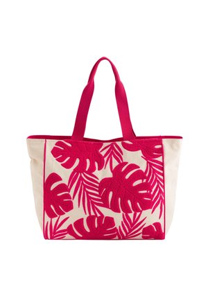 SERIFO   - Bolso shopping - beige fuchsia