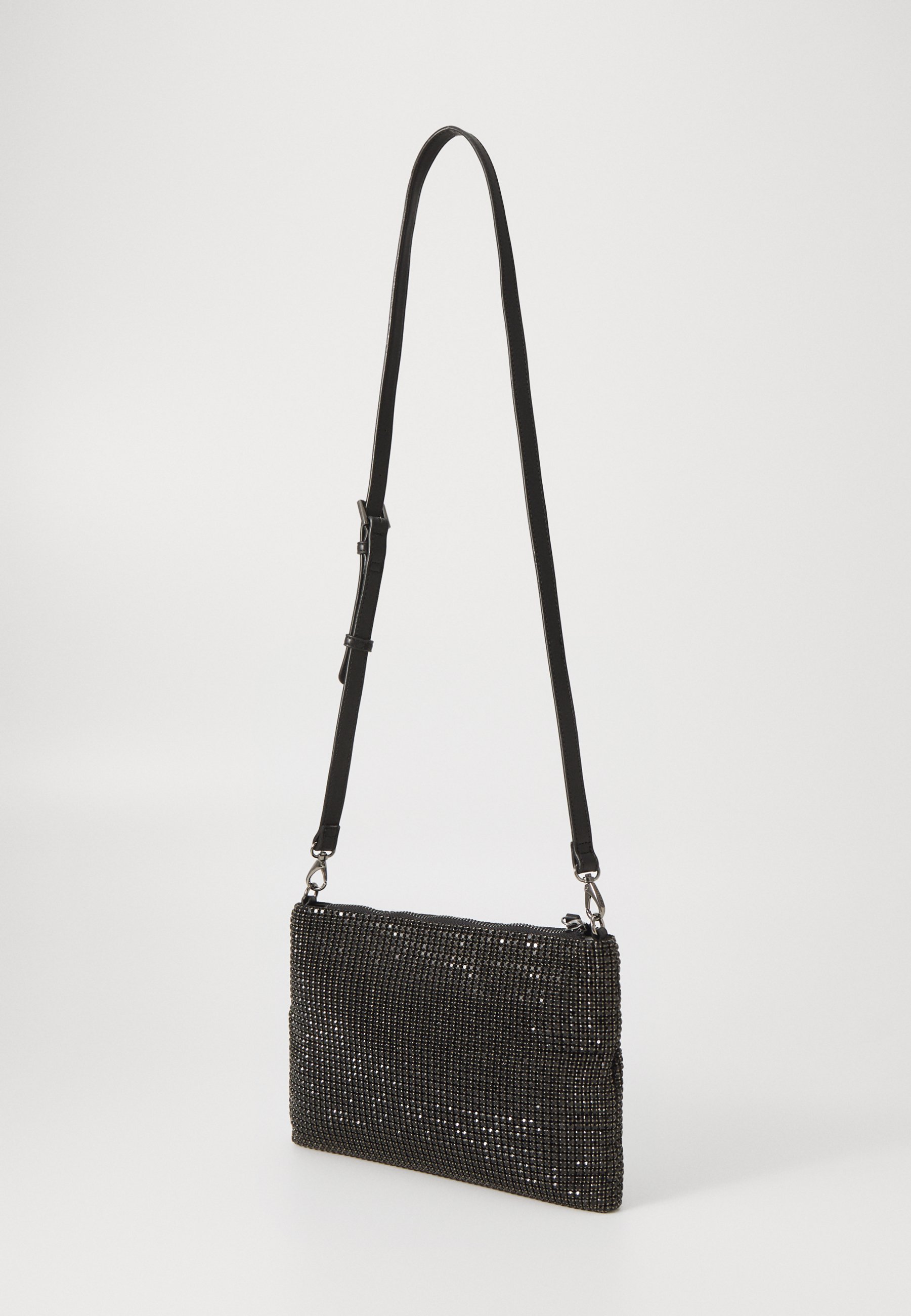 Valentino Nabilah Shopping Bag – Borsa Elegante In Poliuretano Nero, Dimensioni 16x17x12 Cm, Con Tracolla E Cordino Rimovibili