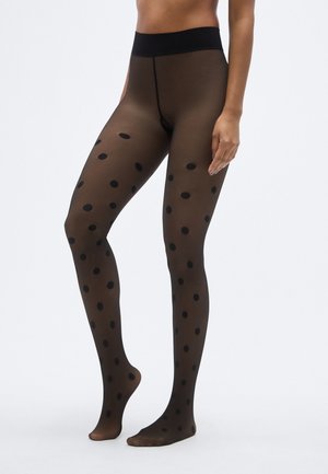 THERMO CHAUD TRANSPARENT TIGHTS FANCY - Collants - noir