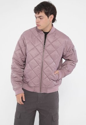 GO QUILTED - Bomber Jacket - violett