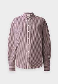 VERA CURVED SLEEVE STRIPED SHIRT - Pogājama blūze - plum