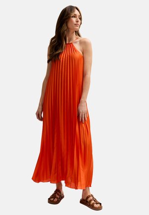 PHILOMENA HALTER NECK PLEATED  - Maxikleid - orange