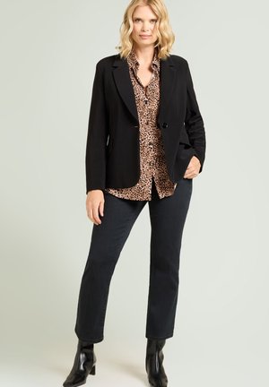 CAMICIA CON STAMPA ANIMALIER - Chemisier - marrone