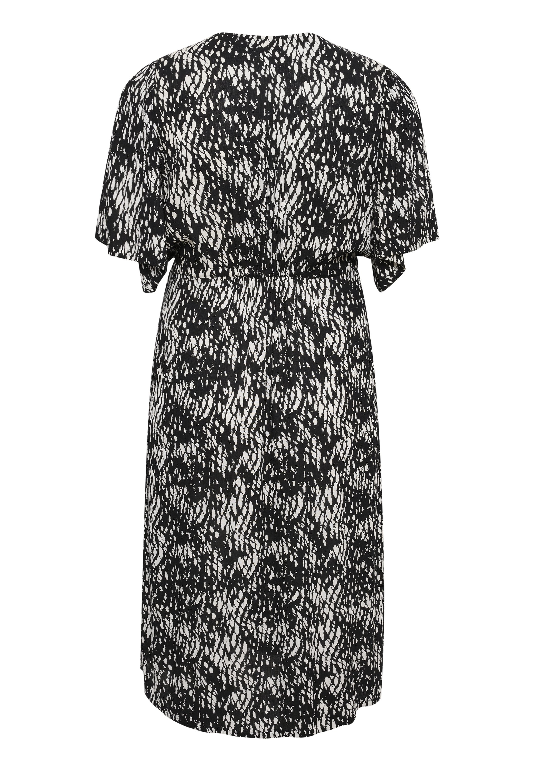 Kaffe Curve KCAMI - Day dress - black white graphic snake