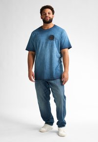 Petrol Industries LOGO STARFISH - Triko s potiskem - navy blue